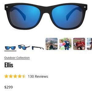 NWT/NIB Mens EnChroma Cx-3 Outdoor Lens Ellis Black Color Blind Sunglasses